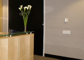 Office interior - reception desk
